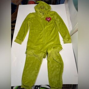 Dr. Seuss Lime Green Grinch Fleece Onesie